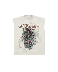 Regata Off White "Sereia Mística" Ed Hardy