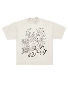 Camiseta Off White "Carpa Outline" Ed Hardy