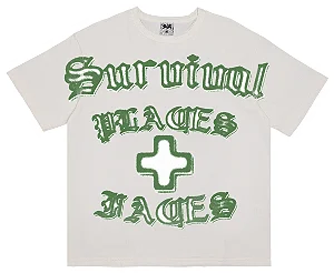 Camiseta Survival x Places + Faces Airbrush Off White