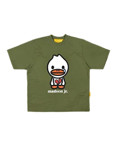 CAMISETA MADSON JR. CORAZON PARTIDO (VERDE)
