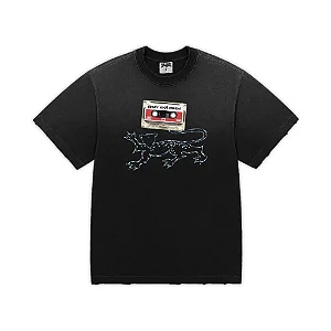 CAMISETA FITA ONCA LOGO (PRETO ESTONADO)