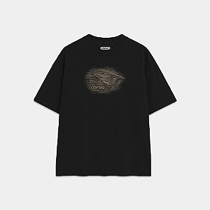 Camiseta Textura Preta Coroa
