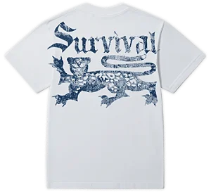 CAMISETA SURVIVAL LOGO (BRANCA E AZUL) SURVIVAL