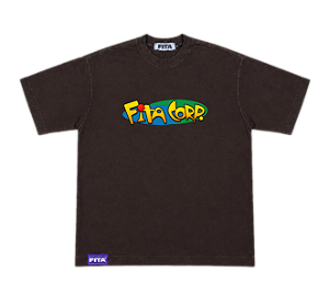 Camiseta Fita Corp Revista Marrom