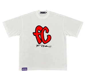 Camiseta Fita Corp Por Nós Pra Nós Off White