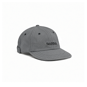 Boné Barra Six Panel Logo Grafite Estonado