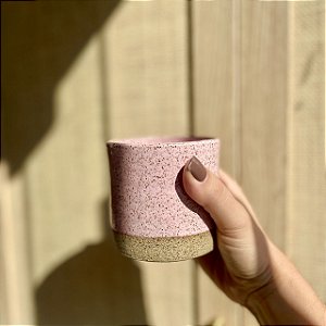 [ENCOMENDE] Copo de Chá Cerâmica Artesanal - Colorido