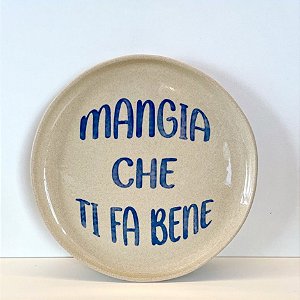 Pratos de Sobremesa em Cerâmica Artesanal - Coleção Italiana
