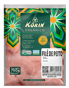 FILE DE PEITO DE FRANGO ORGÂNICO - 700g - KORIN