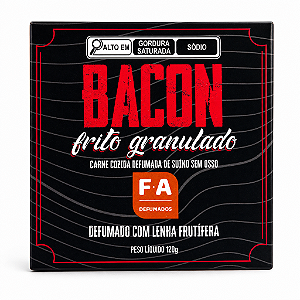 BACON ARTESANAL GRANULADO - FA DEFUMADOS - 120g