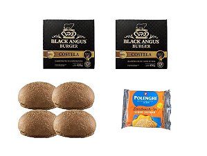 KIT BURGER EBEEF  - COSTELA VPJ  (PÃO AUSTRALIANO) - 4un