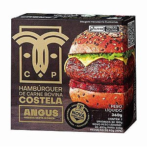 BURGER DE COSTELA ANGUS 2UN CARAPRETA - 360g