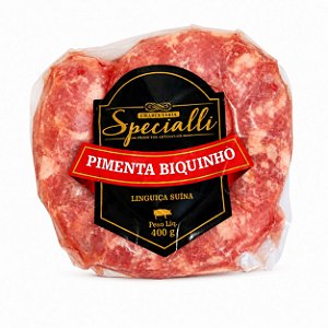 LINGUIÇA SUÍNA COM PIMENTA BIQUINHO - 400g - SPECIALLI