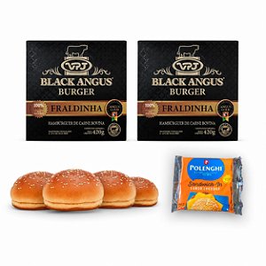 KIT BURGER EBEEF - FRALDINHA VPJ - 4UN