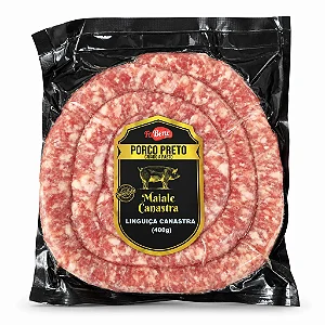 LINGUIÇA CANASTRA FINA PORCO PRETO - 400G - FABENE