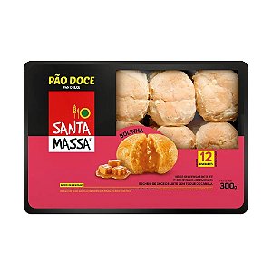 PÃO DE DOCE DE LEITE  - SANTA MASSA - 300G - 12 UN