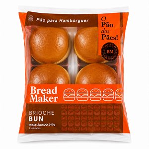PÃO BURGER BRIOCHE 6un - BREAD MAKER