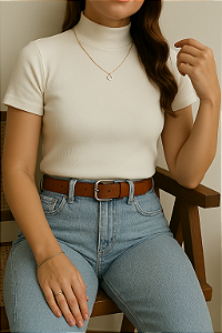 Blusa Básica Gola Alta