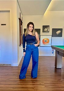 Calça jeans reta
