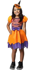 Fantasia Halloween Feminina Bruxa Cher Vestido Com Cauda Luxo