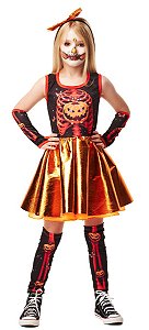 Fantasia Bruxa Adulta Halloween Feminina Vestido Curto Luxo - 7 Artes BrinQ  Fantasias