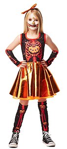 Fantasia Rainha Vampira Infantil Halloween Vestido Festa Top - 7 Artes  BrinQ Fantasias