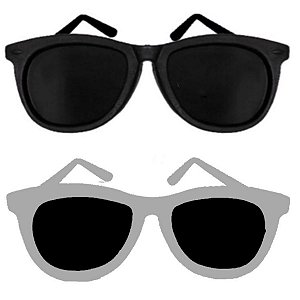 Kit 10 Óculos Preto Branco Festa Balada Casamento New Wave