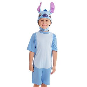 Fantasia Stitch Infantil Original Disney Macacão com Capuz