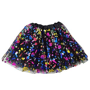 Saia Tule Halloween Carnaval Festa a Fantasia 20cm Sortidas