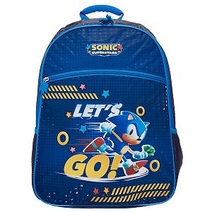 Mochila Infantil Sonic 2026 Escolar Costas Original Pacific
