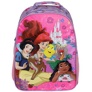 Mochila Princesas Disney Infantil Escolar 2026 Oficial Xeryu
