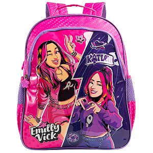 Mochila Emilly Vick dos Rosa Original 2026 Escolar Xeryus