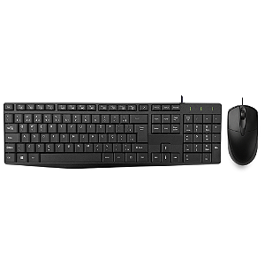 KIT TECLADO E MOUSE KMEX COM FIO