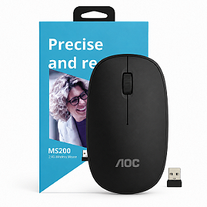 MOUSE AOC MS200 PRETO SEM FIO