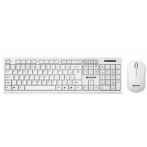 KIT TECLADO E MOUSE HOOPSON - BRANCO