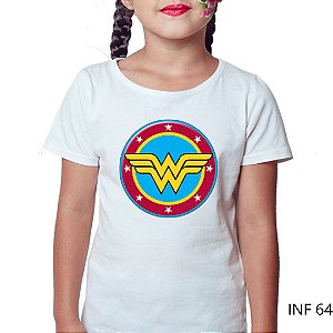 Infantil poliéster - Brasão Mulher Maravilha