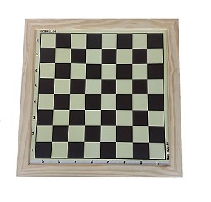 Jogo De Xadrez Com Tabuleiro 50x50cm E 32 Peças Em Madeira Gavetas