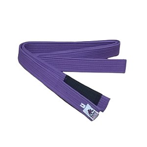 FAIXA DE JIU JITSU A0 AO A4 ROXA COM PONTEIRA PRETA - KEIKO
