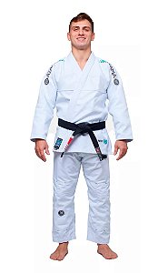 KIMONO MUNDIAL 10 JIU JITSU TRANÇADO BRANCO - ATAMA