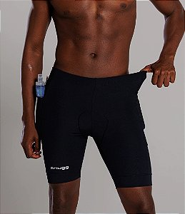 Bermuda de Compressão 06 Bolsos WYR Masculina Preta Snugg