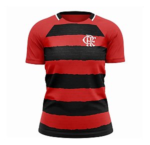 Camiseta Flamengo Manto Raglan Feminina Original Braziline