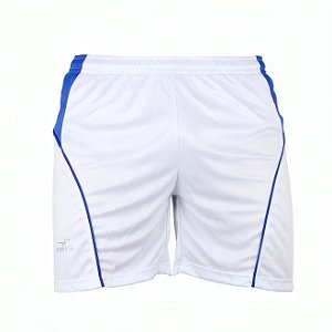 Calção Short Uruguai Futebol Corrida c/ Forro Branco Finta