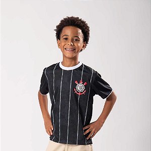 Camiseta Corinthians Corinto Infantil Oficial Braziline