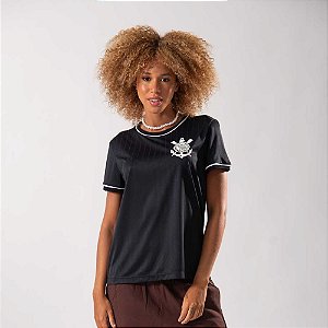 Camiseta Corinthians Arte Feminina Oficial Braziline