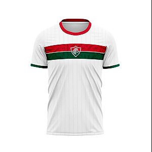 Camisa Fluminense Stencil Tradicional Adulto Branco Original Braziline