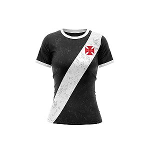 Camisa Vasco Da Gama Building Baby Look Feminina Original Braziline