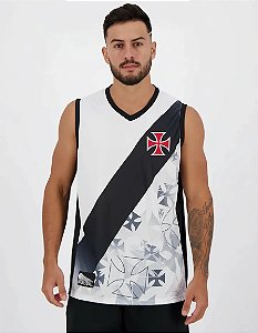 Camiseta Regata Vasco Hoop Escudo Bordado Original Braziline