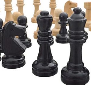 Jogo xadrez tabuleiro dobravel madeira casas5x5 e pecas rei 10cm
