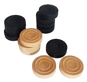 RAINHAS EXTRAS DE MADEIRA MACIÇA PARA JOGO DE XADREZ PARA TABULEIROS COM  CASAS DE 5X5CM E REI DE 10CM. (Kit 2 peças) - NITERÓI SPORTS