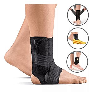 ESTABILIZADOR DE TORNOZELO COM TALAS LATERAIS NEOPRENE - HIDROLIGHT
